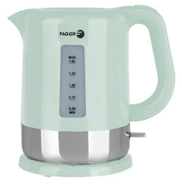 Bouilloire style rétro en acier inoxydable de la marque Fagor - 2200W - capacité 1,5 litre - Livraison offerte