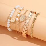 Selena Bracelet : Ensemble de 5 Bracelets Bohème - Livraison offerte