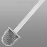 Brosse en silicone pour toilette avec socle - Livraison offerte