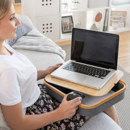Bureau portatif avec plateau de rangement - Livraison offerte