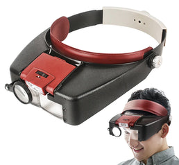Casque lentille loupe à éclairage LED - Livraison offerte