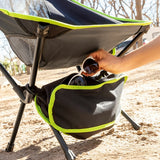 Chaise de camping pliante avec poche latérale polyvalente - Livraison offerte