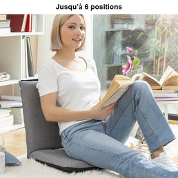 Chaise de sol inclinable pratique et confortable - Livraison Offerte