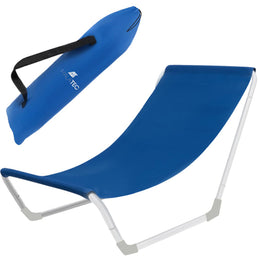 Déstockage : Chaise longue de plage pliable transportable comme un sac à dos - Livraison offerte