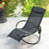 Chaise longue pliante à bascule - Livraison offerte
