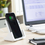 Chargeur sans fil multiposition avec support à charge rapide avec lumière LED - Livraison offerte