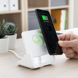 Chargeur sans fil multiposition avec support à charge rapide avec lumière LED - Livraison offerte