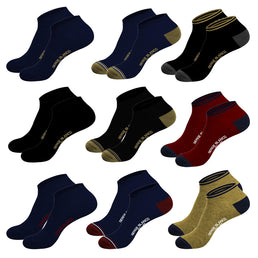 Lot de 9 paires de chaussettes en coton de la marque Serge Blanco - Livraison offerte