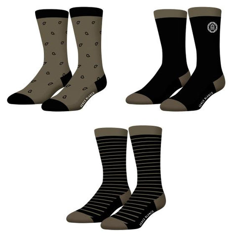 Lot de 9 paires de chaussettes de ville de la marque Serge Blanco en coton peigné - livraison offerte