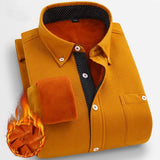Chemise chaude en Velours Côtelé pour Homme - Livraison offerte