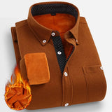 Chemise chaude en Velours Côtelé pour Homme - Livraison offerte