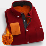 Chemise chaude en Velours Côtelé pour Homme - Livraison offerte
