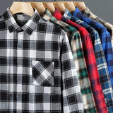 Chemises en flanelle à manches longues pour homme - Livraison offerte