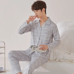 Pyjama 2 pièces pour homme en coton - Livraison Offerte