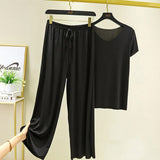 Ensemble 2 pièces : 1 haut + 1 pantalon coupe ample pour femme - Livraison offerte