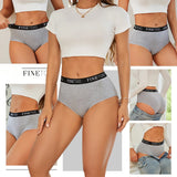 Ensemble de 5 culottes respirantes tailles hautes - Livraison offerte