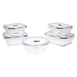 Lot de 5 ensembles de boîtes en verre de la marque Luminarc 43 X 32 X 18 CM - Livraison offerte