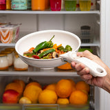 Ensemble de 2 poêles multifonctions + 1 casserole + 1 couvercle en verre avec bord en silicone + 1 poignée amovible et interchangeable - Livraison offerte