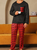 Ensemble de pyjama à carreaux pour homme (2 pièces) collection saison hiver - Livraison offerte