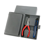 Ensemble d'outils de 23 pièces :  6 tournevis de précision + 1 Clé à douille à 5 têtes + 10 têtes de tournevis + 1 cutter + 1 pince - livraison offerte