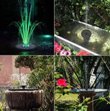 Fontaine de jardin solaire à éclairage LED - Livraison offerte