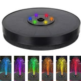 Fontaine de jardin solaire à éclairage LED - Livraison offerte