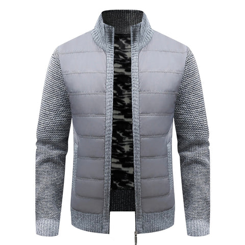 Gilet doublé à col montant pour homme - livraison offerte