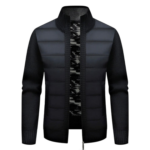 Gilet doublé à col montant pour homme - livraison offerte