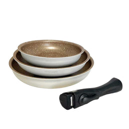 Lot de 3 Poêles en Aluminium de la marque Arthur Martin - Livraison offerte