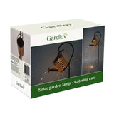 Lampe de jardin solaire avec eclairage LED en forme d’arrosoir avec tige incluse - Livraison offerte