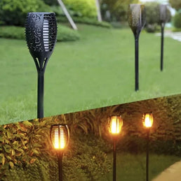 2 Lampes torches solaires LED pour jardin achetées = 2 Lampes torches solaires LED pour jardin offertes