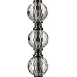 Lot de 3 bougeoirs-lanternes avec cristaux - Livraison offerte