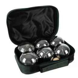 Lot de 6 boules de pétanque + 1 cochonnet + 1 corde de mesure + 1 housse de protection avec poignée - Livraison offerte