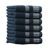 Lot de 6 serviettes de bain 100% coton 34x74 cm - Livraison offerte
