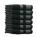 Lot de 6 serviettes de bain 100% coton 34x74 cm - Livraison offerte