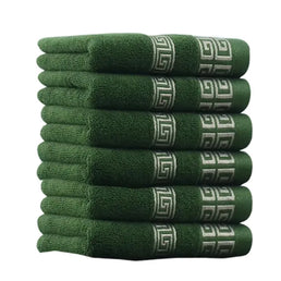 Lot de 6 serviettes de bain 100% coton 34x74 cm - Livraison offerte