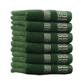 Lot de 6 serviettes de bain 100% coton 34x74 cm - Livraison offerte