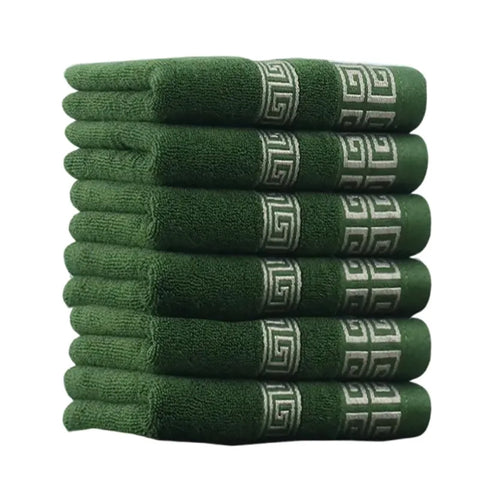 Lot de 6 serviettes de bain 100% coton 34x74 cm - Livraison offerte