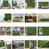 Lot de 4 Haies artificielles  60 x 40 cm pour balcons et jardins - Livraison offerte