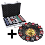 1 Mallette de Poker + 1 Jeu de roulette et de boissons - Livraison offerte