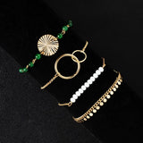 MILEY : Ensemble de 4 Bracelets Bohème Chic - Livraison offerte