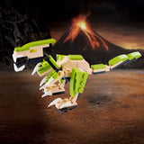 1 Train À Piles Dinosaure : 1 Locomotive + 1 Wagon + 2 Dinosaures Et Chargement + Mini Dino : Dinosaure En Briques À Construire + Jeu Mini Quiz + Jeu De Cartes - Les Dinosaures - Livraison Offerte