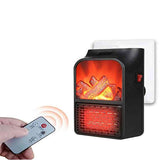 Mini radiateur électrique à effet cheminé avec télécommande et écran LCD - Livraison offerte