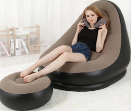 Fauteuil gonflable avec repose-pieds - Livraison offerte