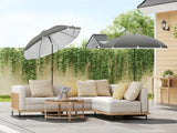 Parasol de page et de jardin résistant aux UV 175 cm de diamètre avec housse de protection - Livraison offerte