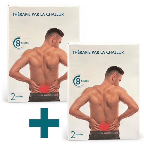 Lot de 4 patchs chauffants pour soulager les douleurs lombaires - Livraison offerte