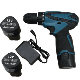 Perceuse et tournevis sans fil avec 2 batteries 12V + 1 chargeur inclus - Livraison offerte