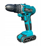 Perceuse visseuse sans fil avec mallette + 2 batteries - Livraison offerte