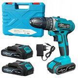 Perceuse visseuse sans fil avec mallette + 2 batteries - Livraison offerte