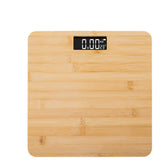 Pèse-personne en bambou avec écran LCD - Jusqu’à 180 kilos - Livraison offerte